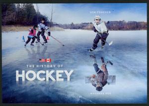 USA 5253c Mint (NH) The History of Hockey Souvenir Sheet