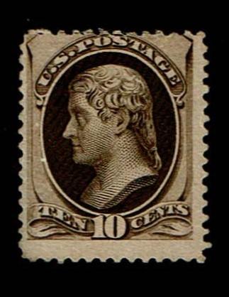 Scott #188 variety Fine-unused, no gum. SCV - $2,100.00