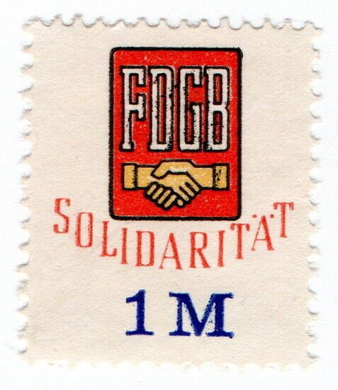 (I.B) East Germany Cinderella : FDGB Union Dues 1M (Solidarity)