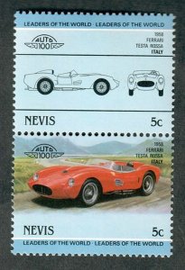 Nevis #289 Classic Cars MNH pair