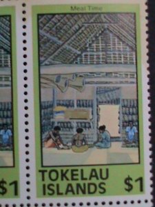 TOKELAU-1976-SC#49-56 LIVING STYLE OF PEOPLE IN COUNTRY MNH-BLOCK SET-VF