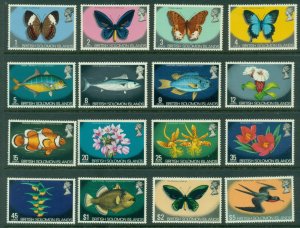 Solomon Is 1972-73 Pictorials, Insects, Flowers & Fish MUH