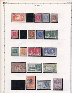 *KAPPYSTAMPS Cayman Islands 100+/- STAMPS ON 11 PAGES MOUNTED USED/MNH/M BB22