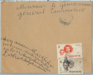 77370 - MADAGASCAR - POSTAL HISTORY - 1950 COVER - LOCAL MAIL-