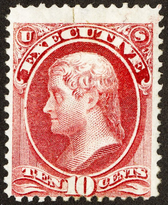 US Stamps # O14 Official MLH Fresh Scott Value $1,200.00