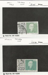 Mexico, Postage Stamp, #C267, C297 Used, 1963, DKZ