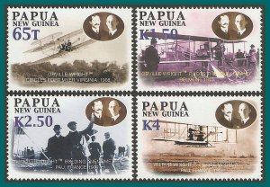 Papua New Guinea MNH 1084-7 Airplanes Powered Flight SCV 8.00