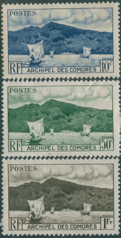 Comoro Islands 1950 SG1-3 Anjouan Bay MH