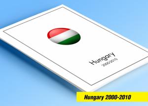 COLOR PRINTED HUNGARY 2000-2010 STAMP ALBUM PAGES (101 illustrated pages)