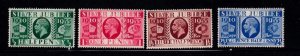 Great Britain 1935 KGV Silver Jubilee set complete MNH. SG 453-456. Sc 226-229.