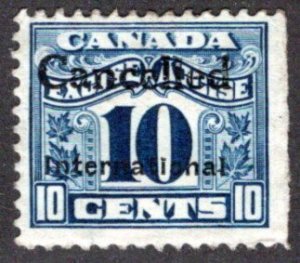 FX42, van Dam, Canada, Excise,  10c, International, Playing Card Precancel