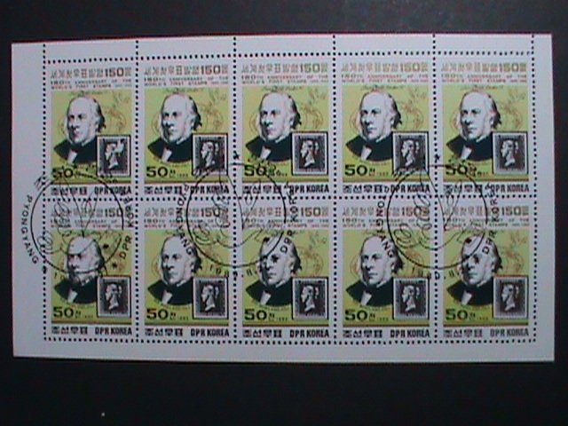 ​KOREA-1989 SC#2860-STAMPS SHOW LONDON'89 CTO FULL SHEET VERY FINE