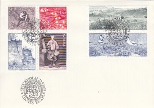 Sweden 1978 FDC Sc #1242-#1247 Carl von Linne, botanist Travels