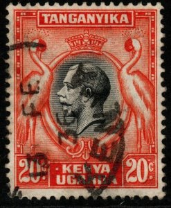 KENYA, UGANDA & TANGANYIKA SG114 1935 20c BLACK & ORANGE USED