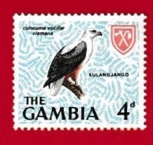 GAMBIA SCOTT#220 1966 4d FISH EAGLE - MNH