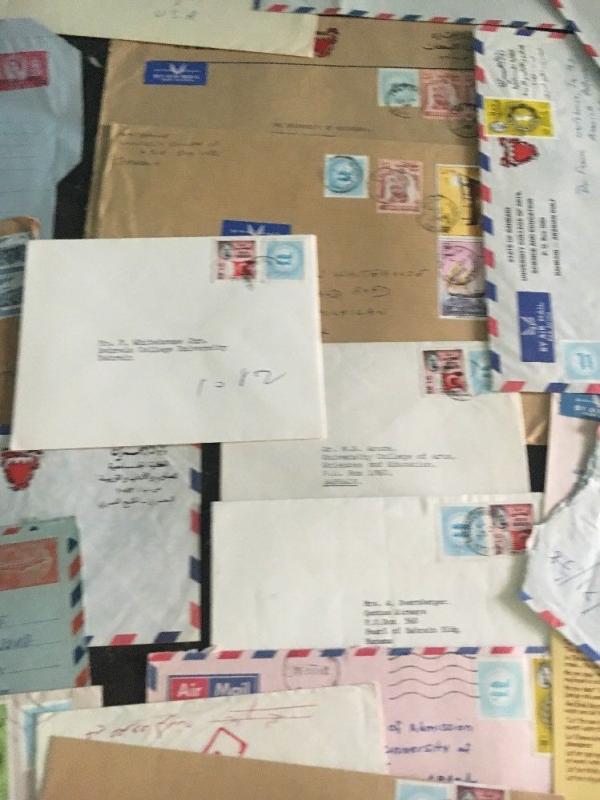 Massive Collection Bahrain Cover Lot Rare Airmail