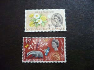 Stamps - Great Britain - Scott# 393-394 - Used Set of 2 Stamps