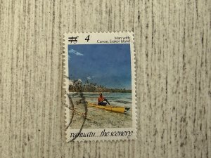 Vanuatu #745 Used, 4v on 45v, Island Scenes , 2024 SCV $0.25