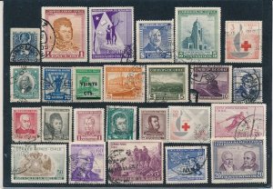 D396729 Chile Nice selection of VFU Used stamps