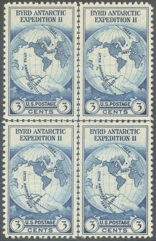 US Scott #753 Mint, VF, NGAI Centerline Block of 4