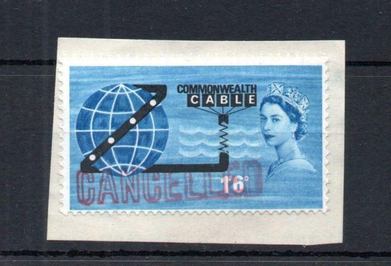 CABLE 'CANCELLED' UNUSED ON PIECE Cat £30