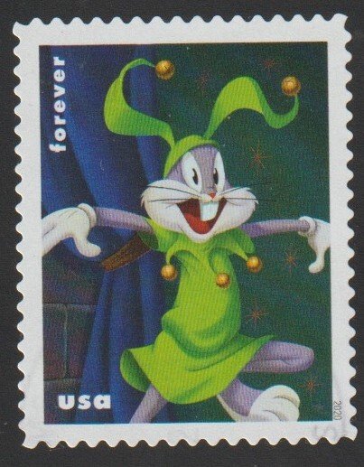 SC# 5497 - (55c) - Bugs Bunny in Costume: Jester 4/10 - Used