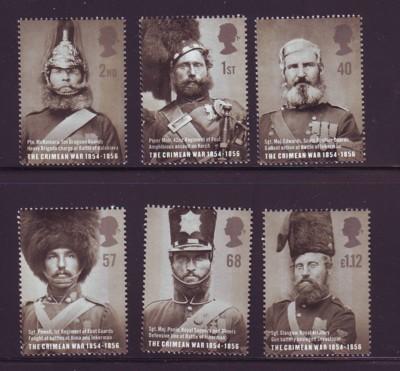 Great Britain Sc 2238-43 2004 Crimean War stamp set mint NH