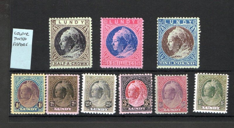 COLLECTION OF GERALD KING 'ALTERNATIVE LUNDY' FANTASY STAMPS