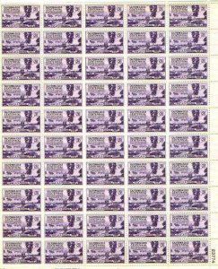 US Stamp - 1948 California Gold Centennial - 50 Stamp Sheet #954