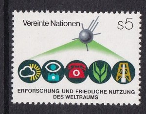 United Nations Vienna   #27   MNH   1982  outer space   . satellite