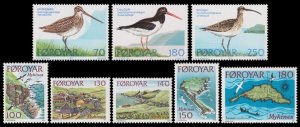 Faroe Islands Scott 28-30, 31-35 (1977-78) Mint NH VF Complete Sets C