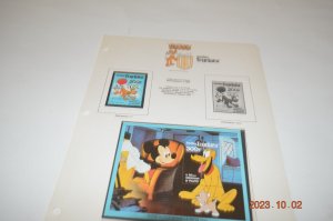 The Disney World of Postage Stamps Album mnh stamps and souvenir sheets