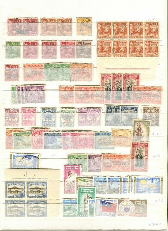 COOK ISLANDS; SAMOA early 1930s-60s Accumulation fine Mint & used LOT