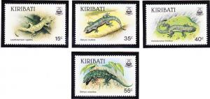 Kiribati 1986 Lizards Scott (480-83) MNH