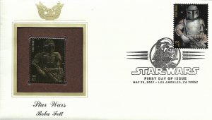 2007 FDC, #4143j, 41c Star Wars, PCS w/insert