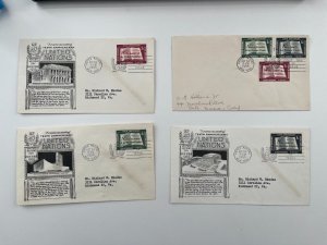 1955 UN DAY Issue - FDC's - Scott# 35-37