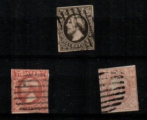 Luxembourg Scott 1-3 Used (4 margins) - Catalog Value $297.50 