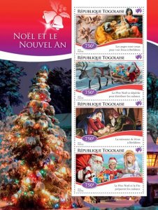 TOGO - 2014 - Christmas and New Year - Perf 4v Sheet - Mint Never Hinged