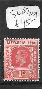 LEEWARD ISLANDS  (PP0105B) KGV  DIE I  1D  SG  83  MOG