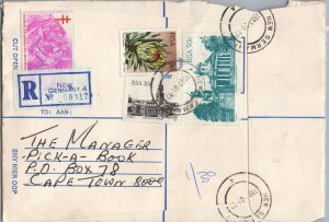 ZAYIX South Africa Registered Cover with Christmas Seals - New Germany