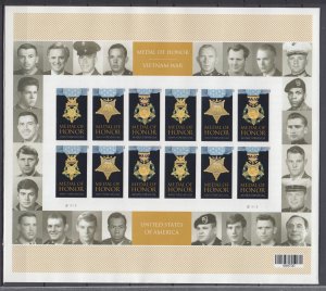 ​(I) USA Sc#4988b Medal of Honor Vietnam War Imperforated Sheet of 24 MNH