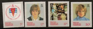 BRITISH ANTARCTIC TERR. SG109/12 1981 PRINCESS DINNA MNH