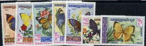 Kampuchea 1983 Butterflies complete perf set of 7 unmount...