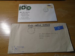 Sri Lanka Cover addressed  Bryce Mackasey  Minister Canada Post # 482/86/90 FDC