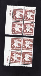 1946 Rate Change C, MNH PB/4 set/2 (#39567)