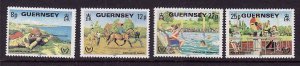 Guernsey-Sc#232-5-unused NH set-Int. Year of Disabled 1981-