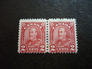 Stamps - Canada - Scott# 165 - Used Pair of Stamps