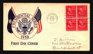 US SC# 806 FDC / Flags & Seal Cachet - L2607