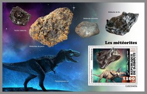 DJIBOUTI 2023 MNH IMPERF. Meteorites & Dinosaurs S/S #403b