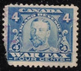 STAMP-S 1c FILLER, CANADA REVENUE 1915  4c #FWT10 WAR TAX